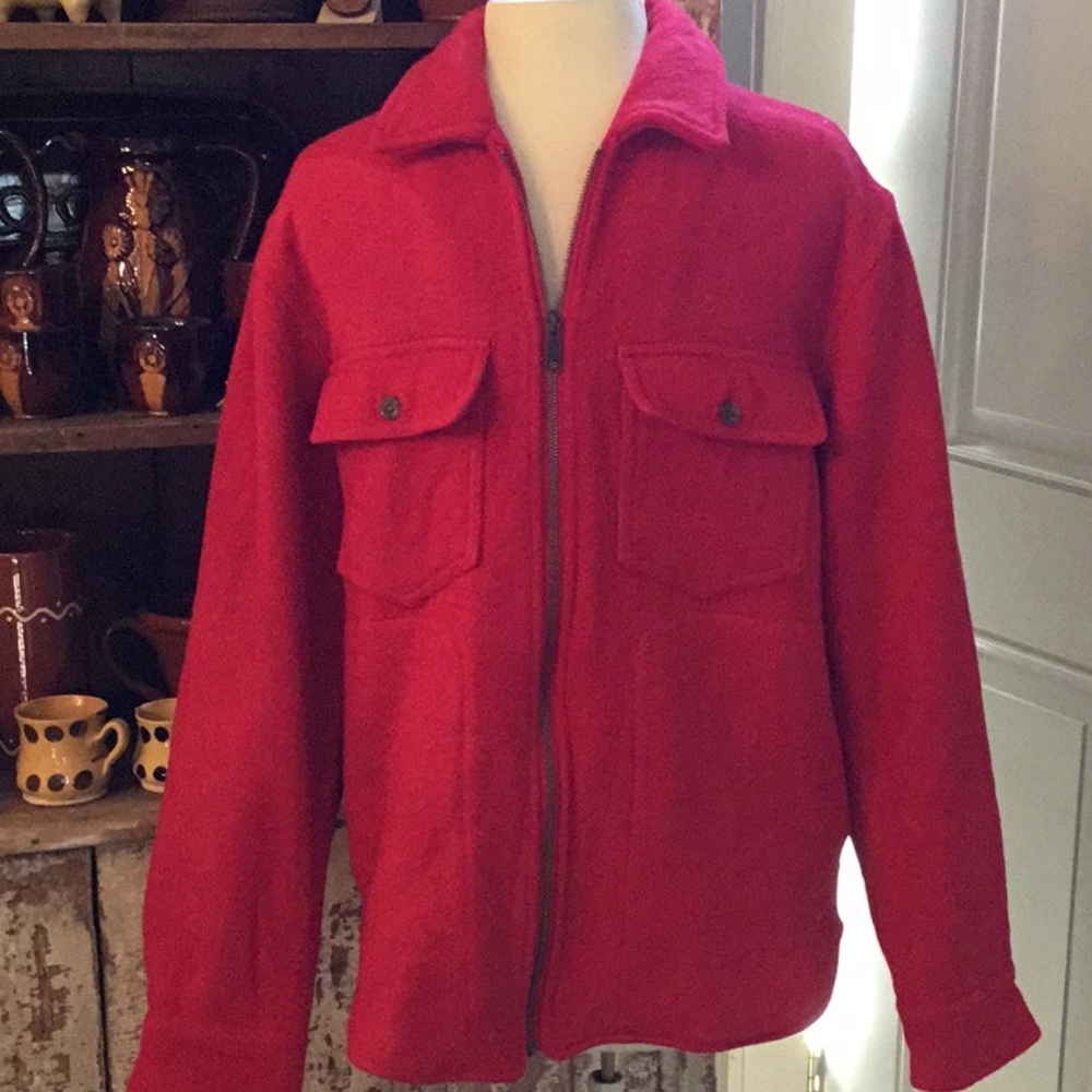 NWOT Men’s Best Made Co. Red Brushed Wool Jacket